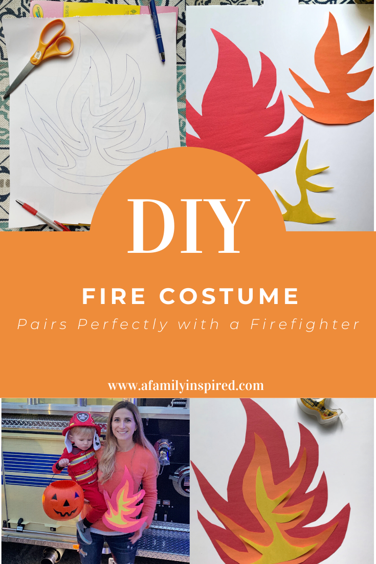 LastMinute DIY Fire Costume ⋆ A Family Inspired